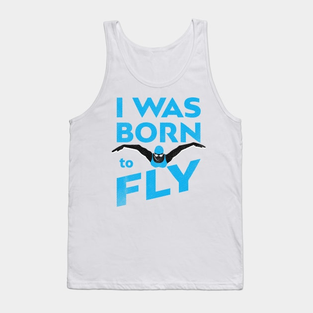 I Was Born To Fly Womens Swimming Tank Top by atomguy